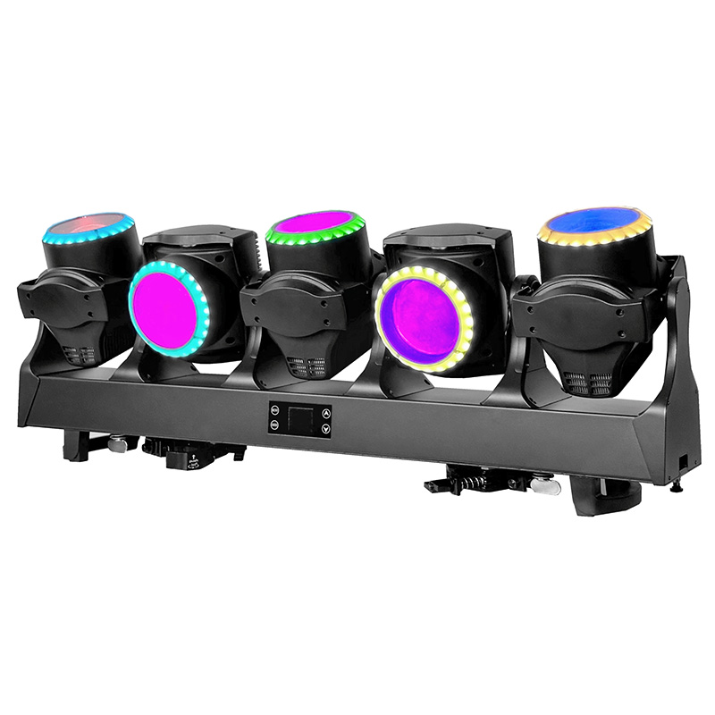 5PCS × 120W Tornado Light | RGBL Moving Head Stage Lighting