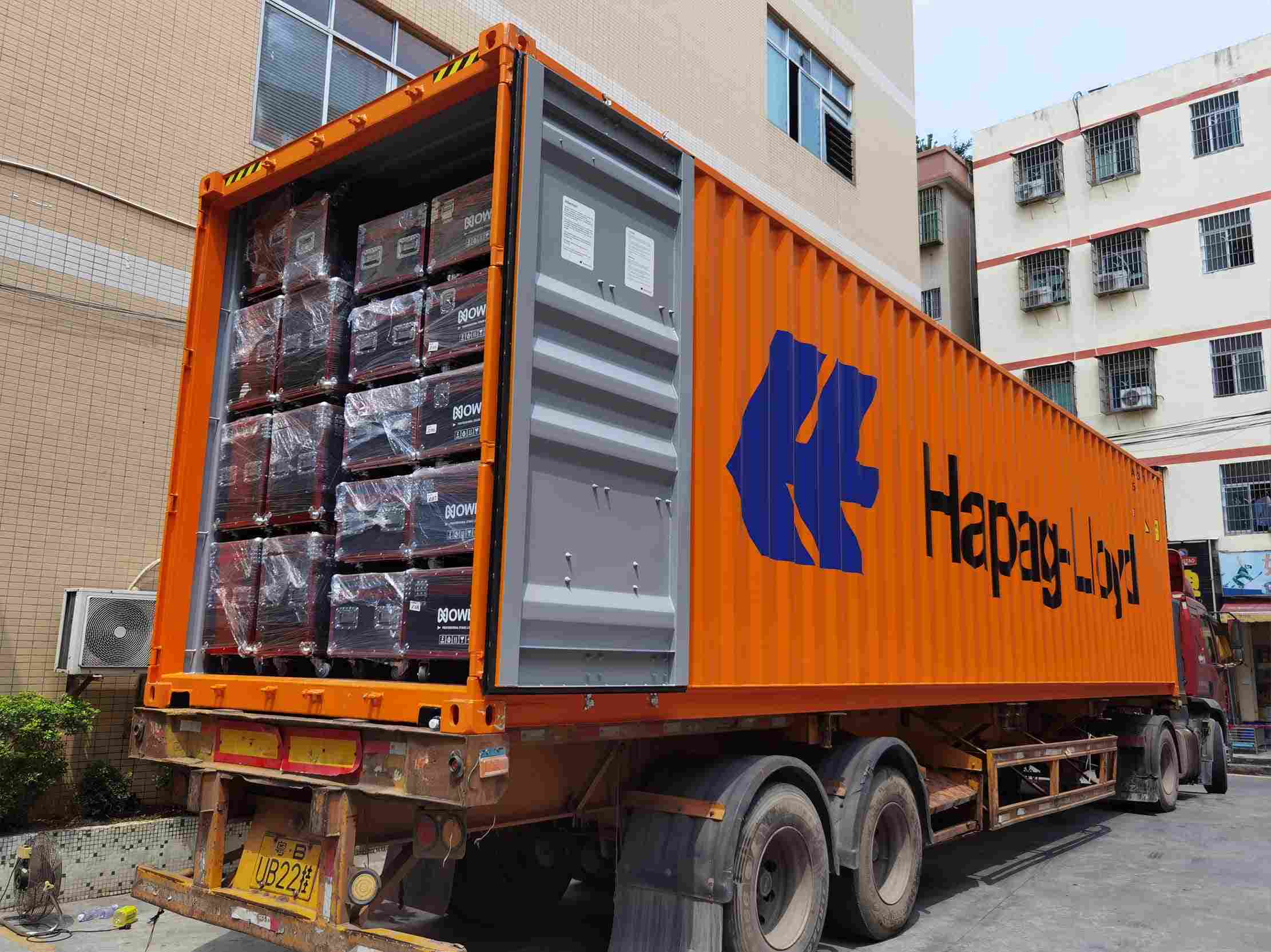 Delivery of stage lighting cabinets